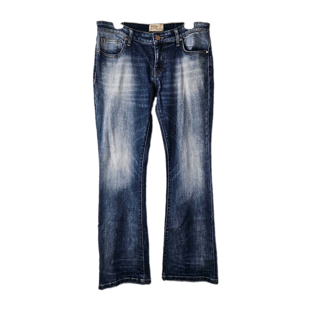 Buckle BKE Stella Jeans Womens 29R Mid-Rise Boot Cut Blue Stretch Denim EUC